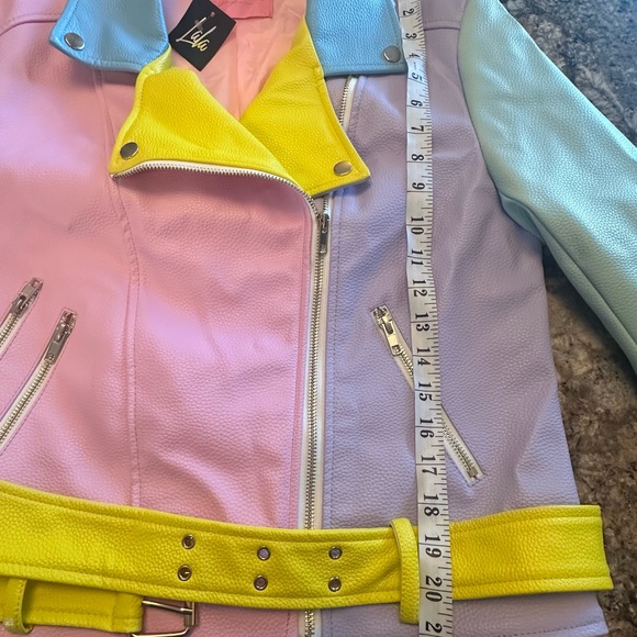 LALA Pastel moto jacket NWT - Picture 8 of 10